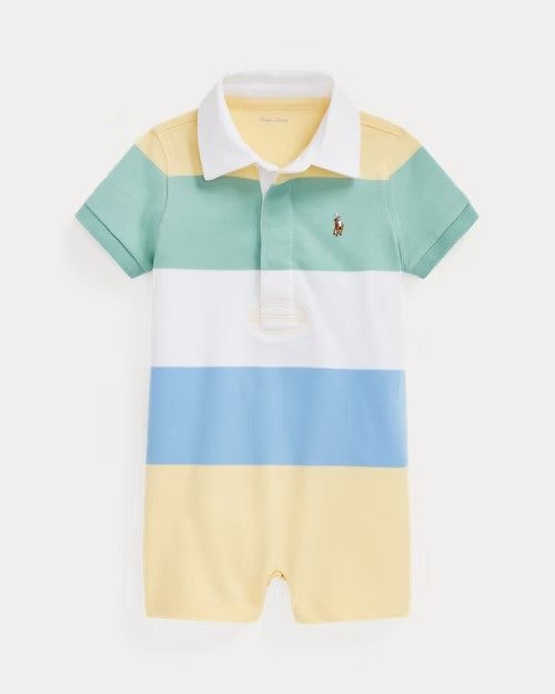 Striped Cotton Jersey Rugby Shortall