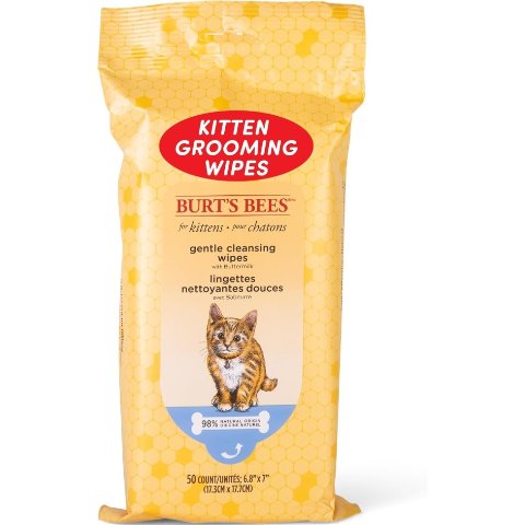 Burt's Bees for Pets 温和猫咪用湿巾 50张/包