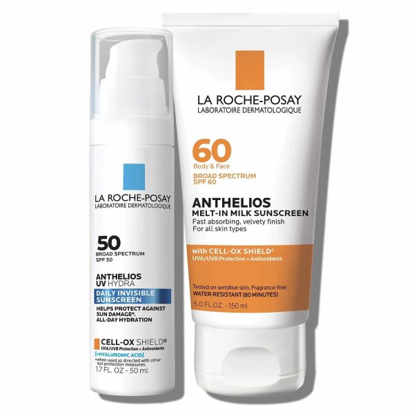 Anthelios UV Hydra SPF 50 & Melt-in Milk SPF 60 Sunscreen Set