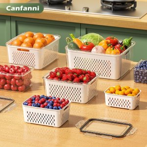 Canfanni 5 PCS Large Fruit Storage Containers