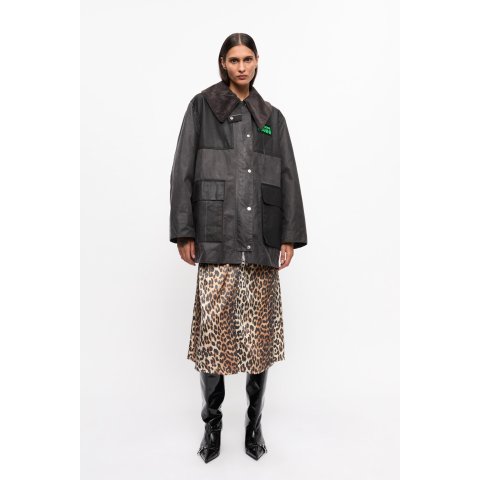 x Barbour Waxed Duffle Coat