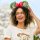 Mickey and Minnie Mouse Loungefly Glow-in-the-Dark Holiday Ear Headband for Adults