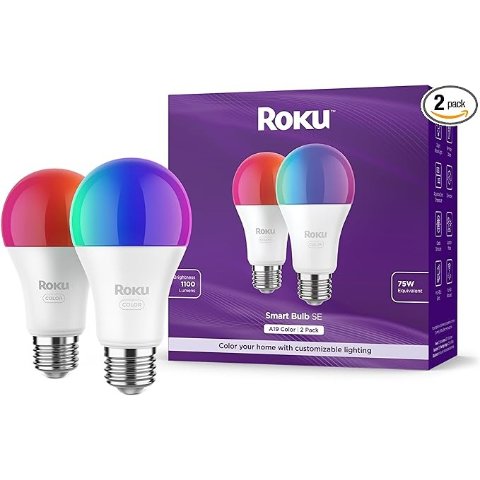 Roku Smart Light Bulbs (Color, 2-Pack)