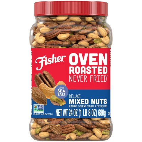 Fisher Nuts 杏仁、腰果、碧根果等混合坚果 24oz