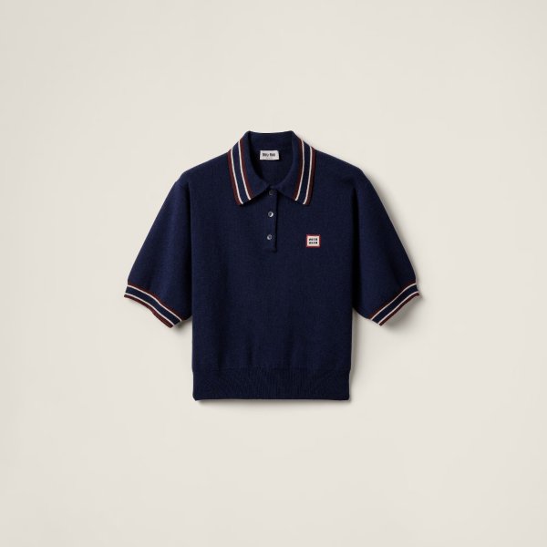 Wool and cashmere polo 针织衫