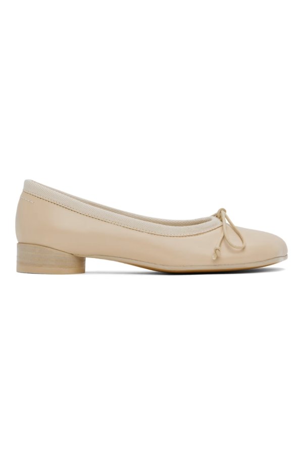 Beige Anatomic Classic Ballerina Flats