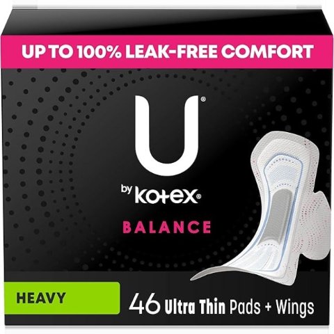 护垫$4.09/盒U by Kotex 多款棉条、卫生巾热卖