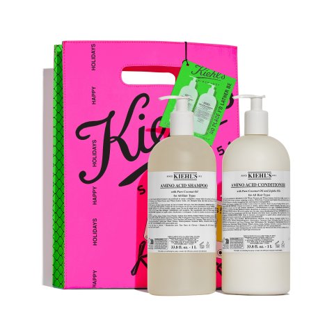 Kiehl s价值$150，相当于6.9折氨基酸洗护套装1L装