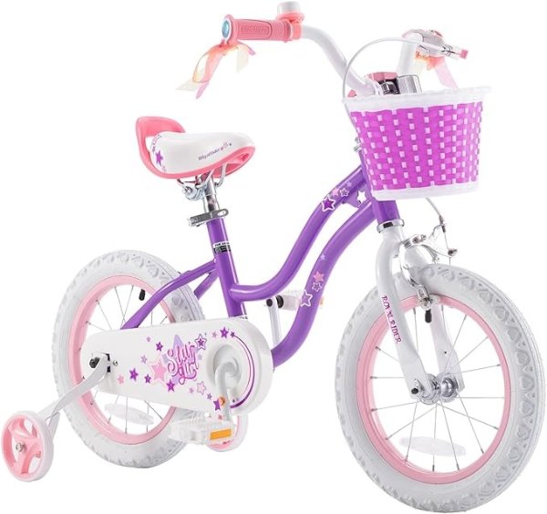 Stargirl Kids Bike Girls 12 14 16 18 20 Inch Children's Bicycle with Basket for Age 3-12 Years