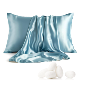 $4.99 Amazon.com: Bedsure Silk Pillowcase for Hair and Skin, Blue Mulberry Silk Pillowcase, Silk Pillow Cases King Size, Gifts for Women and Men, 20x36 Inches(1Pcs) : Home & Kitchen