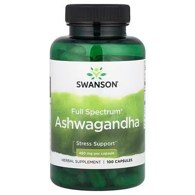 Swanson, Full Spectrum® Ashwagandha, 900 mg, 100 Capsules (450 mg per Capsule)