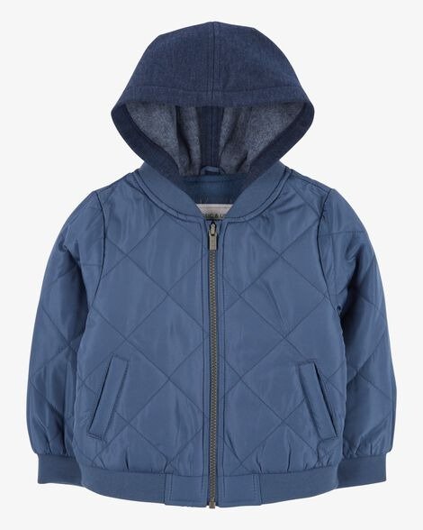 Toddler Quilted Bomber Jacket