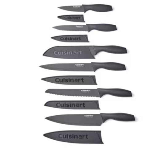 Cuisinart厨房刀具12件套 哑光黑