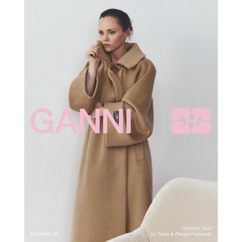 long recycled wool coat