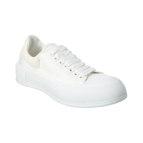 Alexander McQueenDeck Plimsoll Canvas & Suede Sneaker