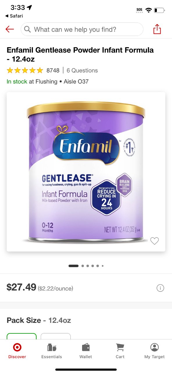 enfamil gentlease