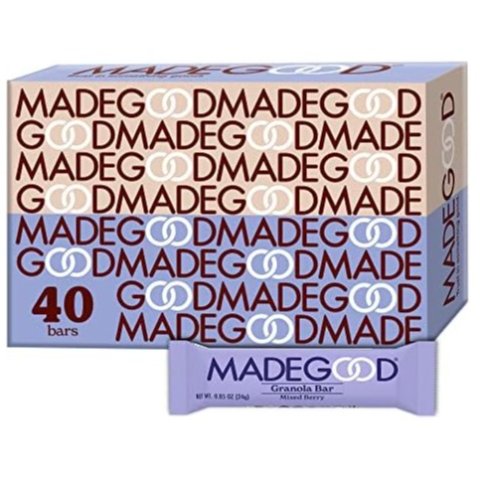 MadeGood 混合浆果燕麦棒 40条