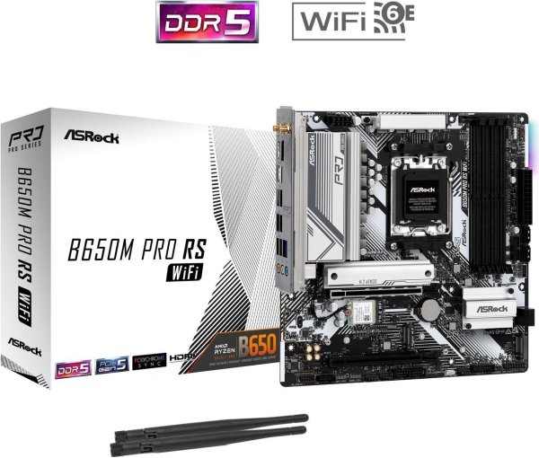 B650M Pro RS WiFi AM5 Micro ATX 主板 