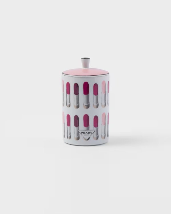 Porcelain scented candle - Lipstick Style