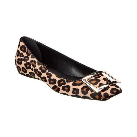 Roger VivierLogo Plaque Haircalf Flat