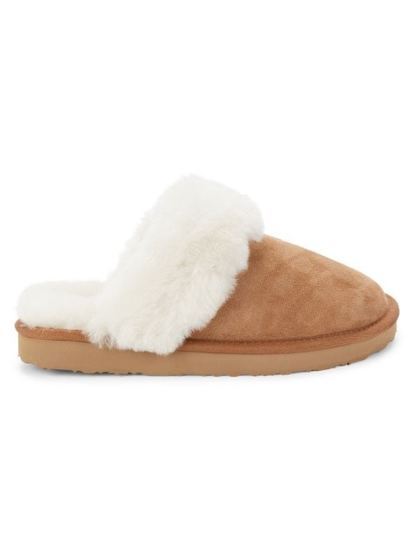 Mool Suede Shearling Lined Slippers