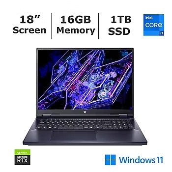 Predator 18吋笔记本(i7-14700HX, 4070, 16GB, 1TB)