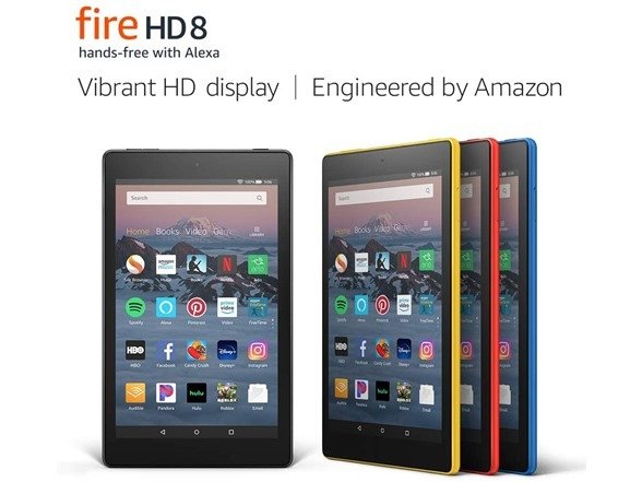 Fire HD 8 Tablet (2018, 8th Gen) - 16GB or 32GB Storage, With Special Offers (Scratch and Dent)