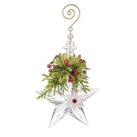 GANZKissing Krystals Mistletoe Double Star Ornament - Macy s