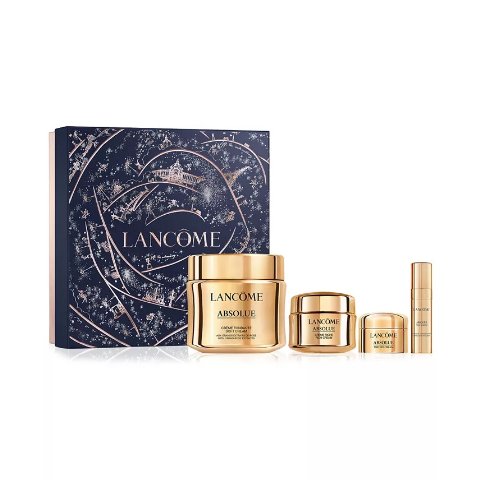 Lancome价值$445=5.5折！APP可换购圣诞礼包！菁纯套装 4件套