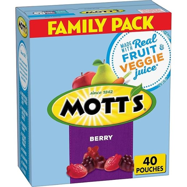 Mott's 果味软糖多口味超值装 40包