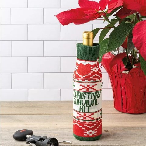 Christmas Survival Kit Bottle Sock - Macy s