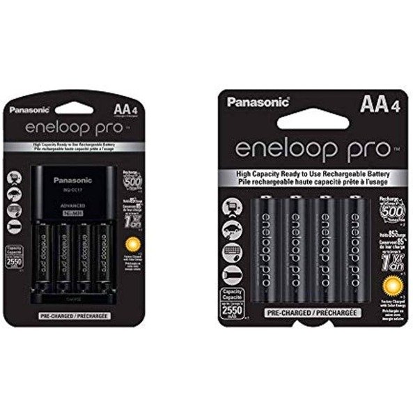 eneloop pro 可充电AA电池4个+充电器