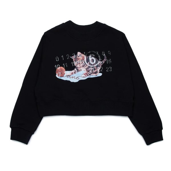 Cat-Printed Crewneck Sweatshirt – Cettire