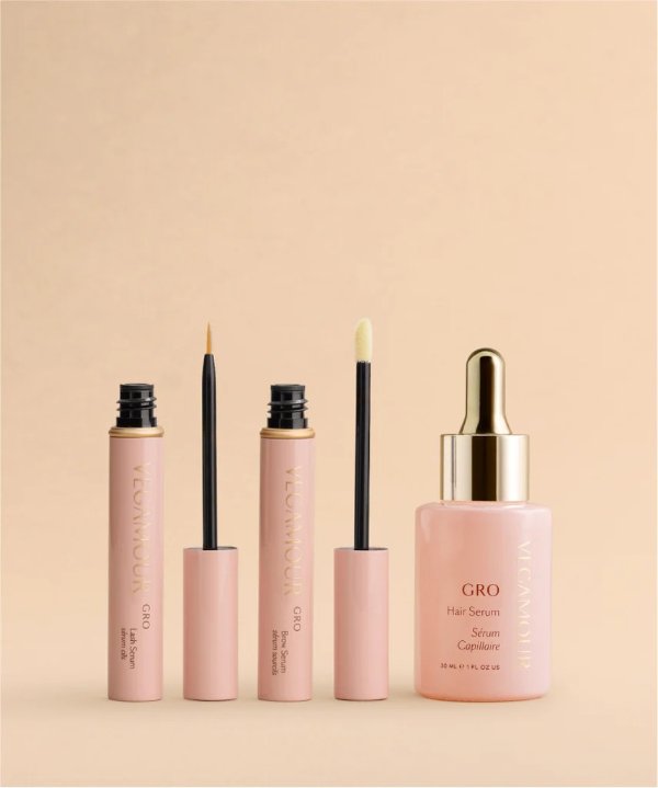 GRO Lash and Brow Kit + Free GRO Hair Serum