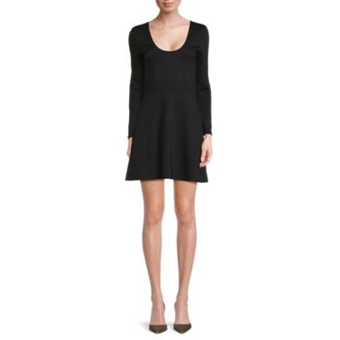Hudson JeansScoopneck Skater Minidress