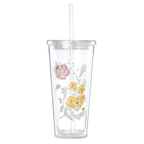 LenoxButterfly Meadow Tumbler with Straw, Macy s Exclusive