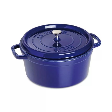 StaubEnameled Cast Iron 4-Qt. Round Cocotte - Macy s