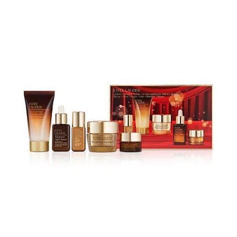 Estee Lauder价值$149=3折！小棕瓶护肤套装5件套