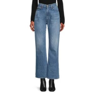 ValentinoFaded High Rise Jeans