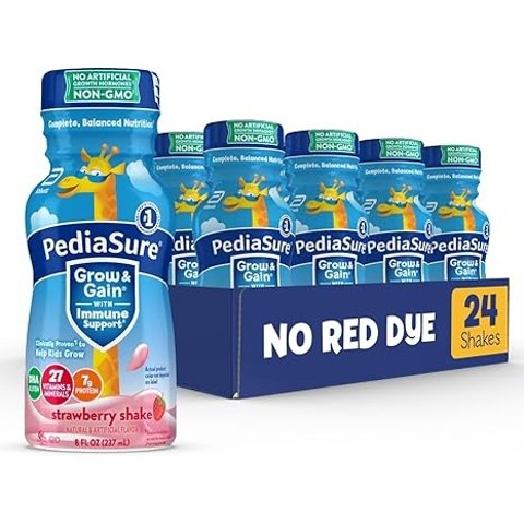 Grow & Gain 草莓营养奶 8oz，24瓶