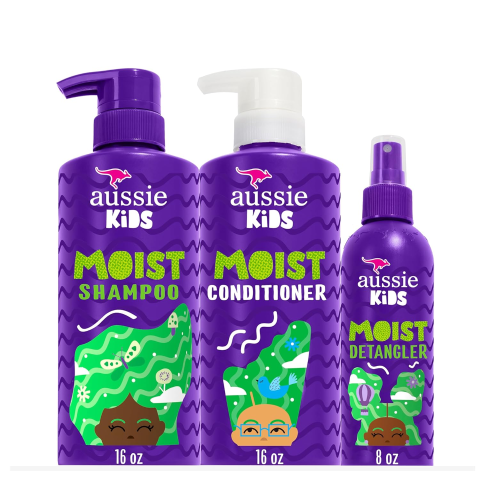 $14.98Aussie Kids Hair Care Bundle Set Including: Shampoo (16 Fl Oz), Conditioner (16 Fl Oz) & Detangler Spray (8 Fl Oz),