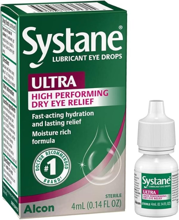 Systane Ultra Lubricant Eye Drops 0.14 Fl Oz