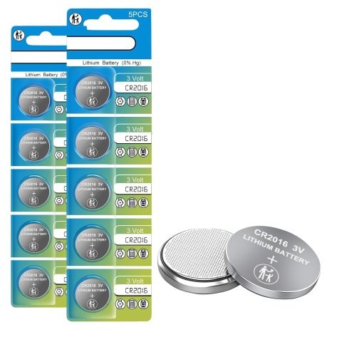 CR2016 3V Lithium Coin Cell Battery 10 Pack- Ultra-Slim, High-Capacity Power for Slim Devices