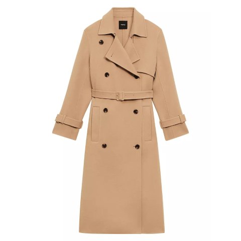 Theory Outlet Theory Robe Coat in Double-Face Wool-Cashmere 895.00