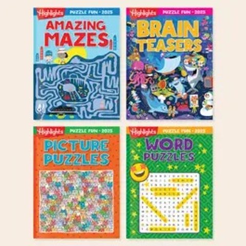 Puzzle Fun 2025 4-Book Set