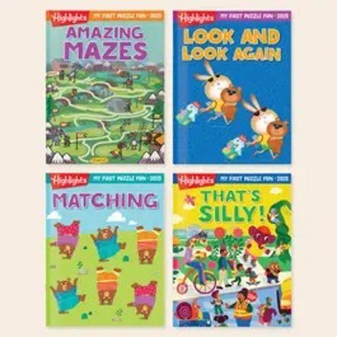 My First Puzzle Fun 2025 4-Book Set