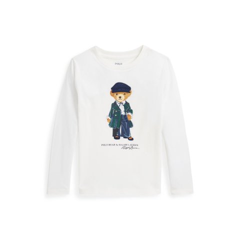 Ralph LaurenPolo Bear Cotton Jersey Long-Sleeve Tee