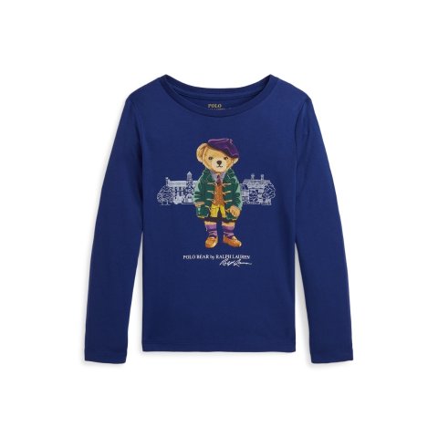 Ralph LaurenPolo Bear Cotton Jersey Long-Sleeve Tee