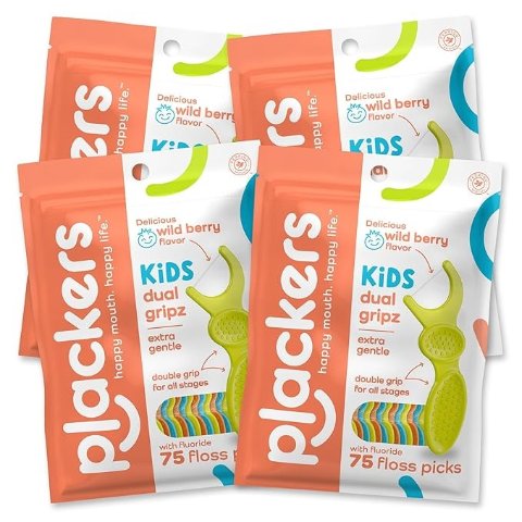 Plackers Kids Dual Gripz Flossers