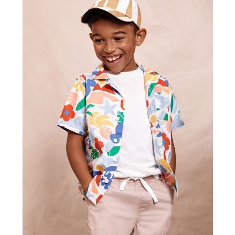Hanna AnderssonDisney Mickey Mouse Button Up Poplin Shirt